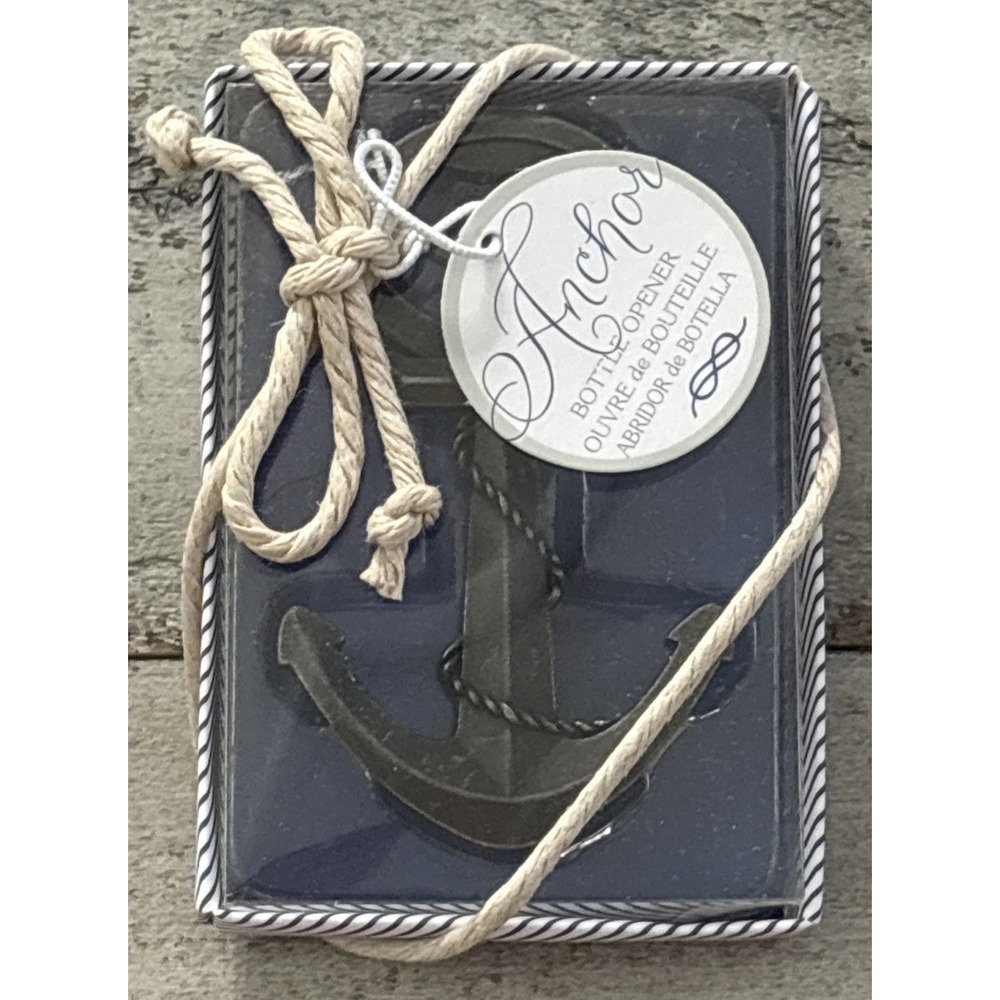 Kate Aspen 2013 Nautical Anchor Bottle Opener In Box - New